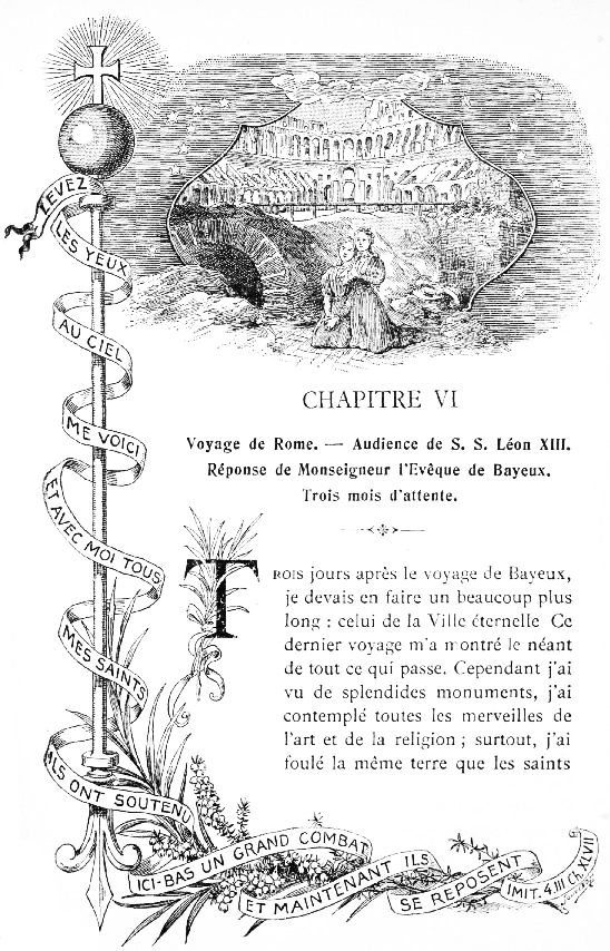 LEVEZ LES YEUX AU CIEL ME VOICI ET AVEC MOI TOUS MES SAINTS ILS ONT SOUTENU ICI-BAS UN GRAND COMBAT ET MAINTENANT ILS SE REPOSENT IMIT. 4. III. Ch. XLVII