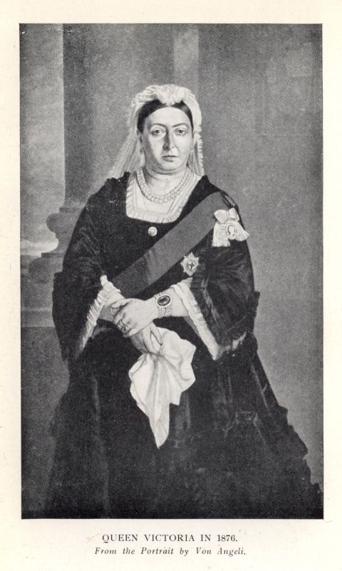 QUEEN VICTORIA IN 1876.  From the Portrait by Von Angeli.