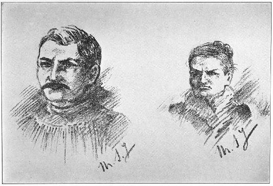 ALEXANDRE WOLFF AND HIS MOTHER, MARIETTE WOLFF Sketches by Mme. Steinheil