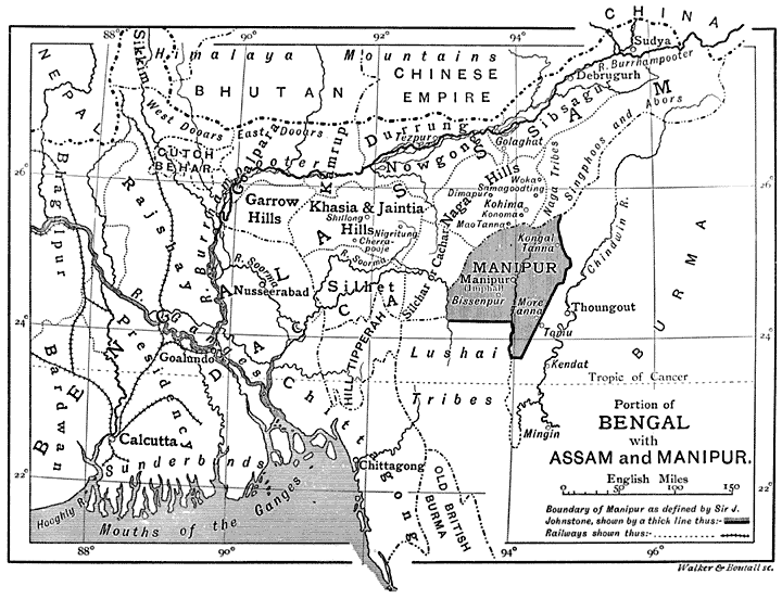 The Naga Hills and Manipur.