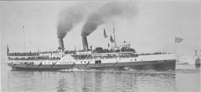 The CORONA leaving N. N. Co. Dock at Toronto. page 178