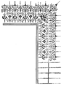 Fig. 84—Design in gold for squares. Tools by F. Clement, Leipzig.