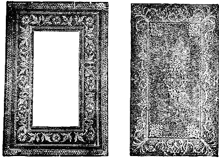 Figs. 96 and 97—Two richly decorated insides done in the Düsseldorf Technical School.