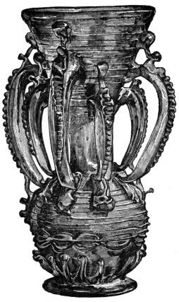 GLASS VASE.—SPANISH, 16TH CENTURY.