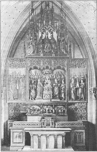 HIGH ALTAR, CHUR CATHEDRAL.  (From a Photograph.)