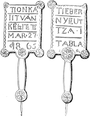 B.-HUNYADI TEMETÉSI TÁBLA. (385)