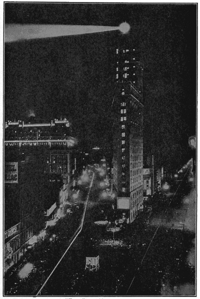 Times Square, New York, in electric light