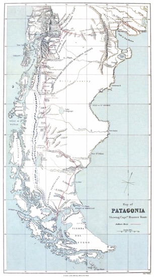 Map of Patagonia