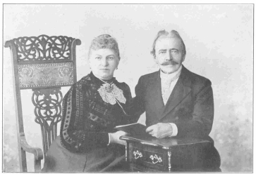 Last photograph of Herr and Frau Frikell, taken especially for this work. Frikell died Oct. 8th, 1903, the day after this photograph was taken. From the Harry Houdini Collection.