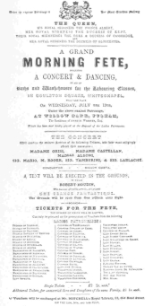 A very rare, and possibly the only, programme in existence, chronicling Robert-Houdin’s first appearance before Queen Victoria, July 19th, 1848. The original, now in the Harry Houdini Collection, was presented to James Savren by Robert-Houdin.