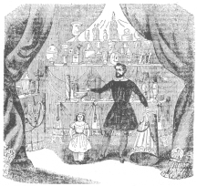 Alexander Heimburger, known in conjuring as Alexander the Conjurer, from a quaint illustration in “The North American,” published in Mexico.