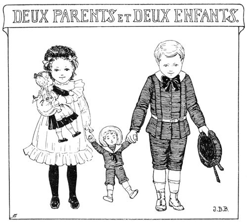 DEUX PARENTS ET DEUX ENFANTS.