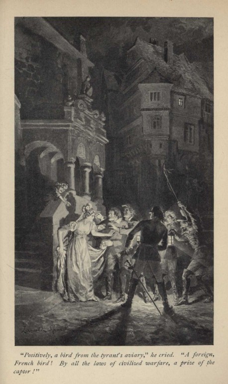 "Positively, a bird from the tyrant's aviary," he cried.  "A foreign, French bird!  By all the laws of civilized warfare, a prize of the captor!"