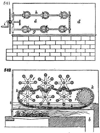 Roughing or plaiting machine