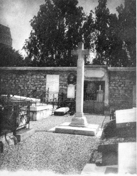 Lafayette's Tomb to the Right, Tablet to André Chénier on the Left.