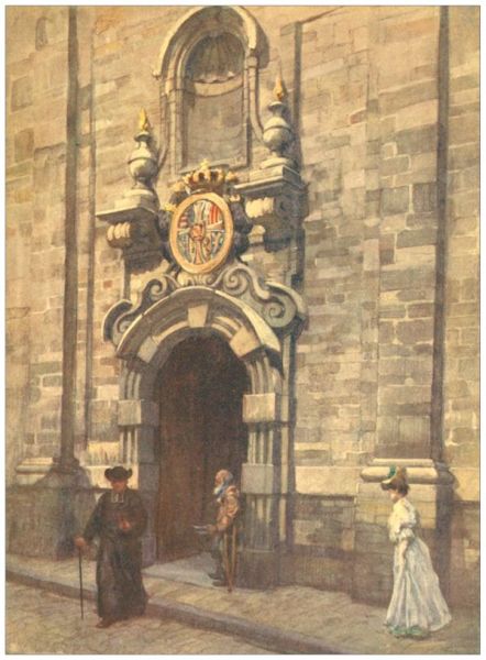 BRUSSELS—Entrance to the old church of the Carmelites.