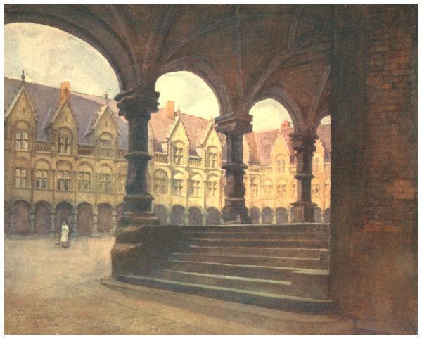 THE EPISCOPAL PALACE—OUTER COURT, LIÉGE