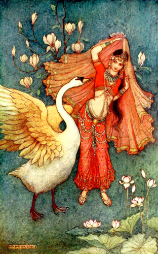 DAMAYANTI AND THE SWAN