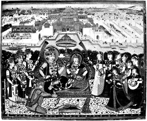 THE CORONATION OF RAMA AND SITA