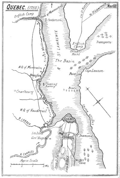 Map XII: Quebec.