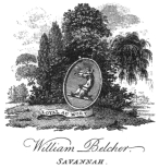 image of book-plate not available: WilliamBelcher.  Savannah.