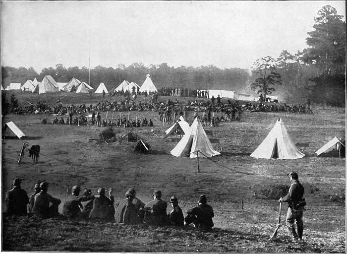 GUARDING CONFEDERATE PRISONERS