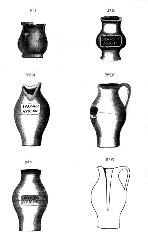 ANCIENT GREEK MEDICINE VASES.