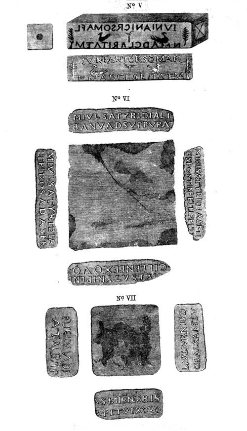 ROMAN MEDICINE STAMPS.