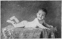 WELL BORN.—Mark Henry Woodward, age seven months; weight eighteen pounds; clings on to a horizontal bar for a full minute; food, breast-fed; health, never sick.