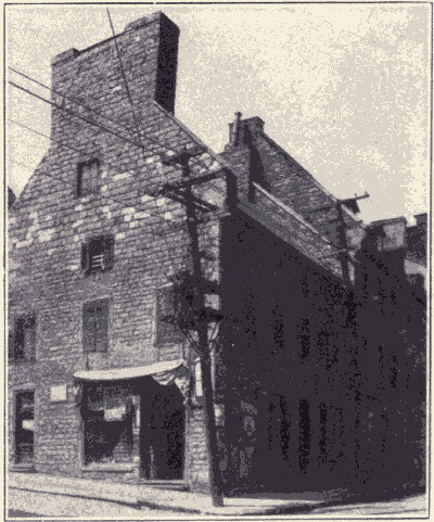 HOUSE ON THE CORNER OF RUE BONSECOURS AND ST. PAUL STREET