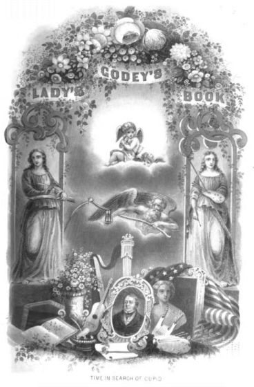 Godeys Ladies Book TIME IN SEARCH OF CUPID