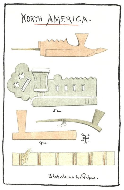 NORTH AMERICA. Flat stems for Pipes.