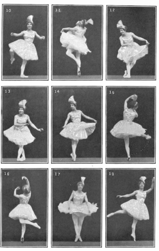 Image not available: Classic Ballet Positions (Continued)  Rond de jambe (10)—Jeté tour (11)—Pas de bourrée (12)—Preparation for a Pirouette (13)—Position sur la pointe (14)—A fouetté tour, inward (15)—A cabriole à derrière (16)—Descent from an entrechat (17)—An arabesque (18)  To face page 80  