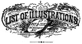 LIST OF ILLUSTRATIONS BY FAY & COX 105 NASSAU ST. N.Y.