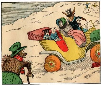 Mr Porcupine Hedgehog approaches car