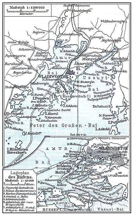 Plan von Wladiwostok.