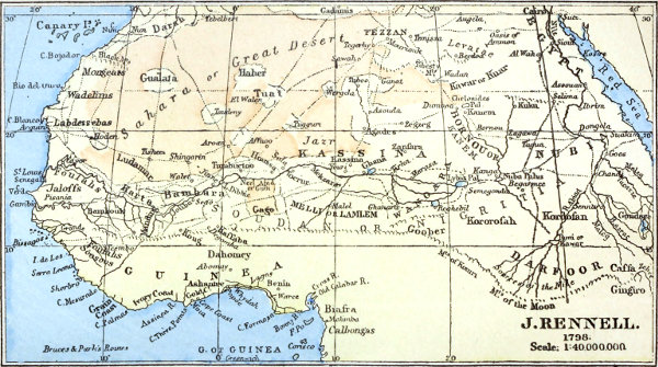 Map: J. RENNELL. 1798