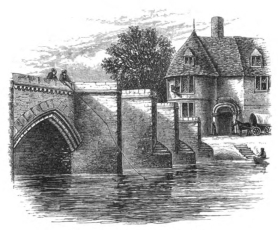 Image unavailable: ANCIENT BRIDGE, HUNTINGDON.