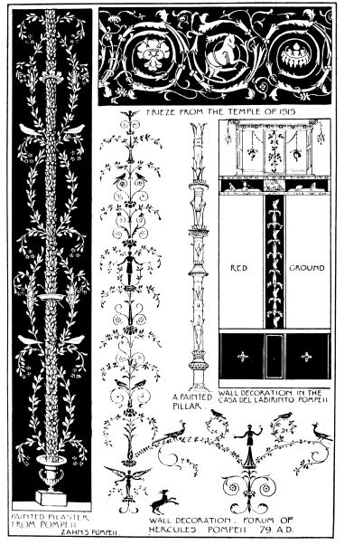 Image unavailable: POMPEIAN ORNAMENT.      Plate 10.