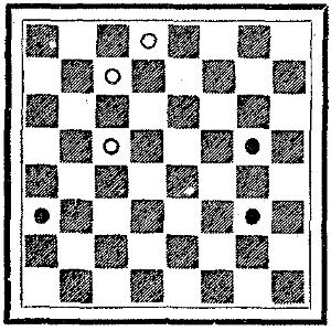 Checkerboard showing the layout described