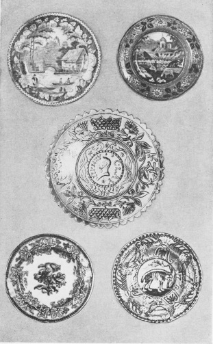 Image unavailable: Courtesy of Mary H. Northend and Mr. William A. Cooper  Cup-Plates  Landscape, Wild Rose Border      Landscape, Falls of Killarney  Pressed Glass Cup-Place  Portrait of Henry Clay  Floral Pattern      Hyena Design