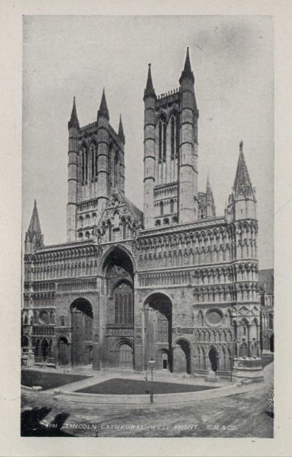 THE LINCOLN CATHEDRAL WEST FRONT