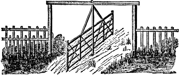 double gate pivoting in the center