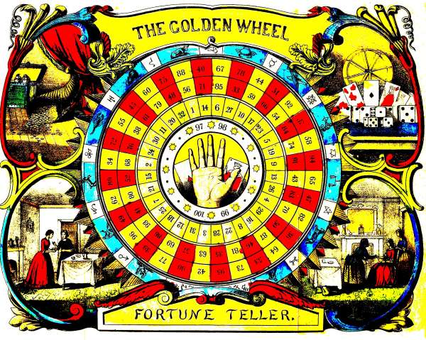 THE GOLDEN WHEEL FORTUNE TELLER.