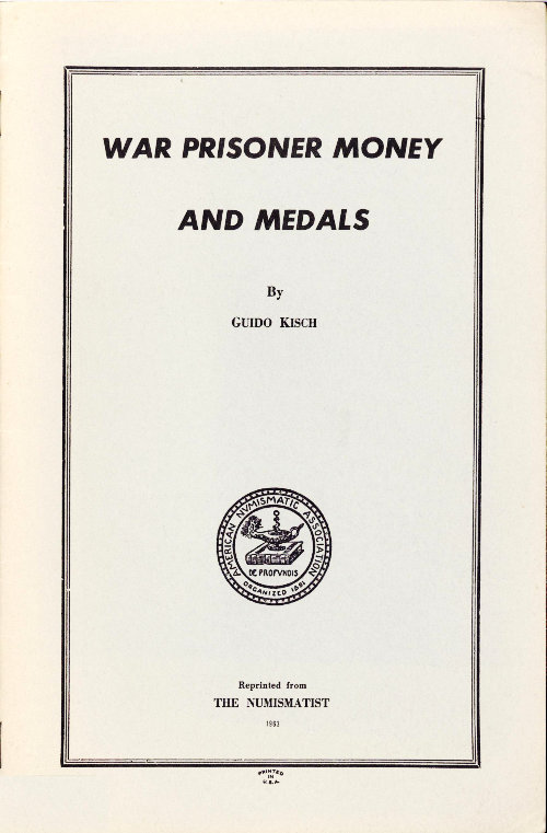 War Prisoner Money and Medals