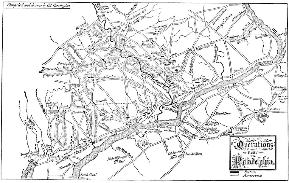 Operations near Philadelphia.