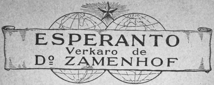 ESPERANTO Verkaro de D-o ZAMENHOF