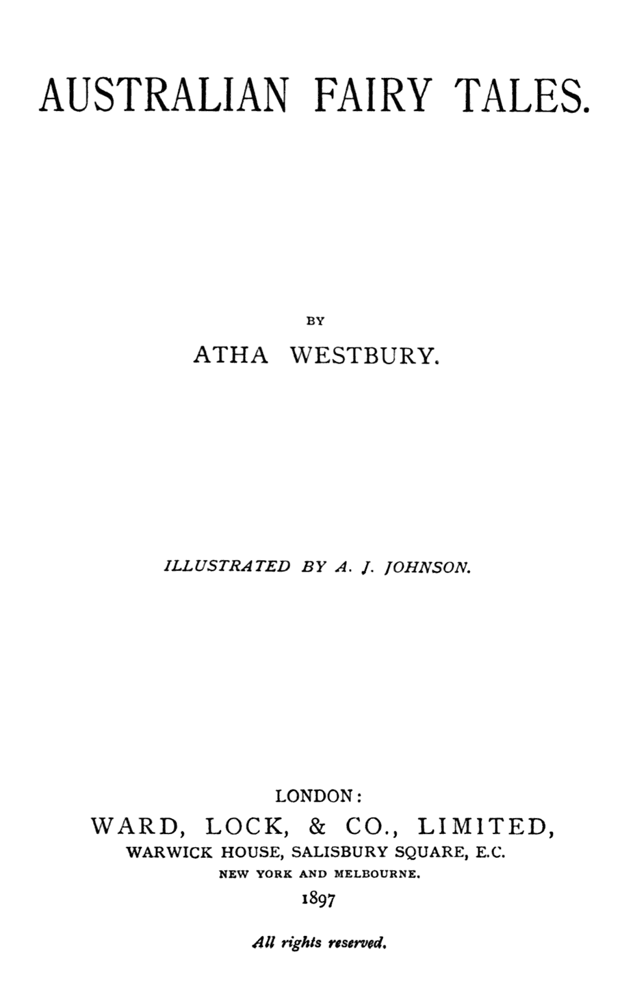 Original Title Page.