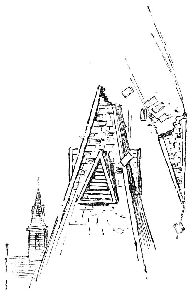 Steeple falling