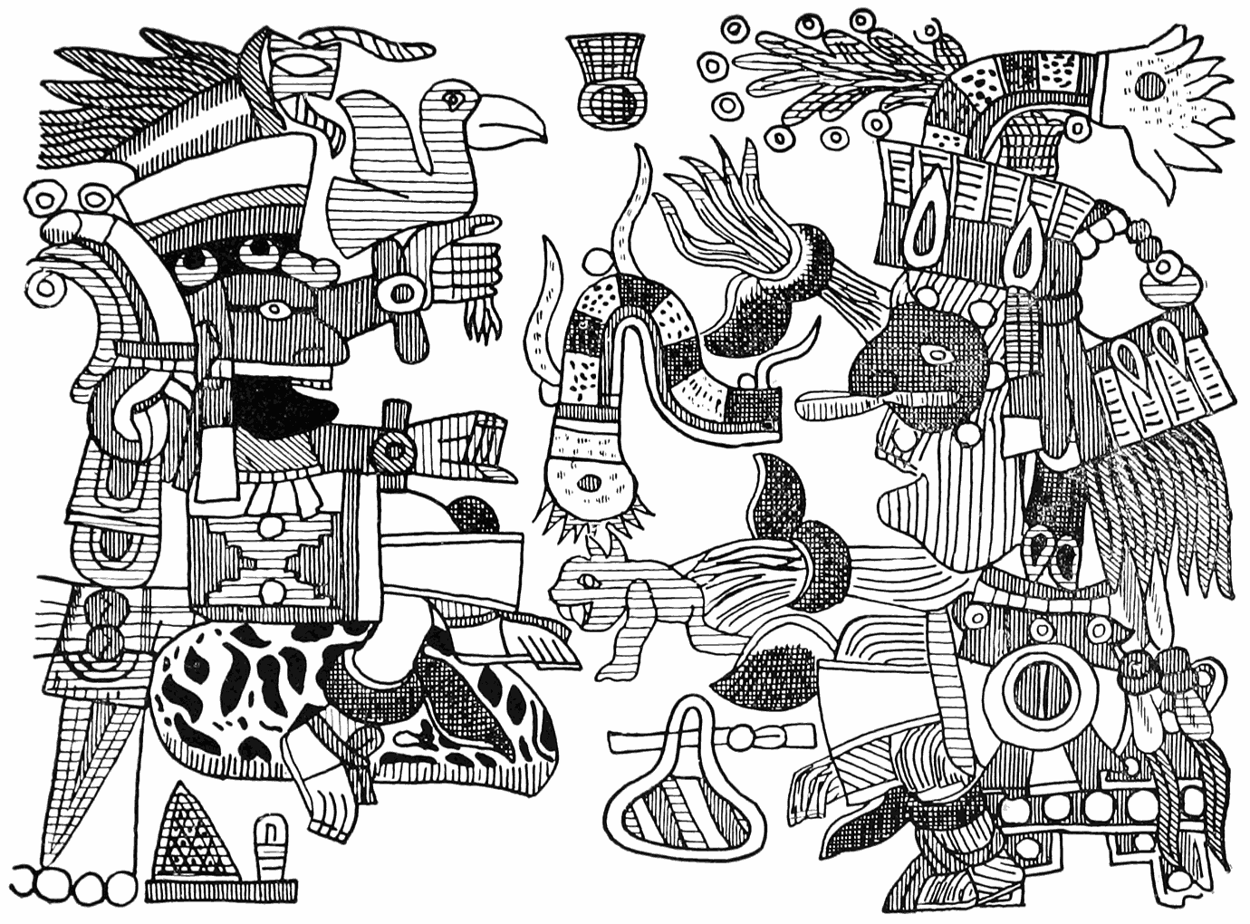 FORMS OF XIUHTECUTLI.